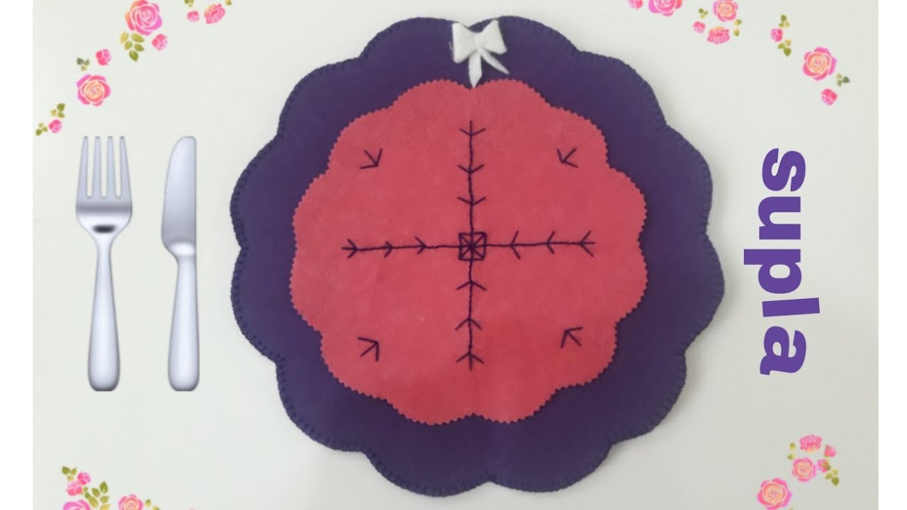 Supla yapımı | Keçeden supla nasıl yapılır | How to make a support from felt / El sanatları dersleri