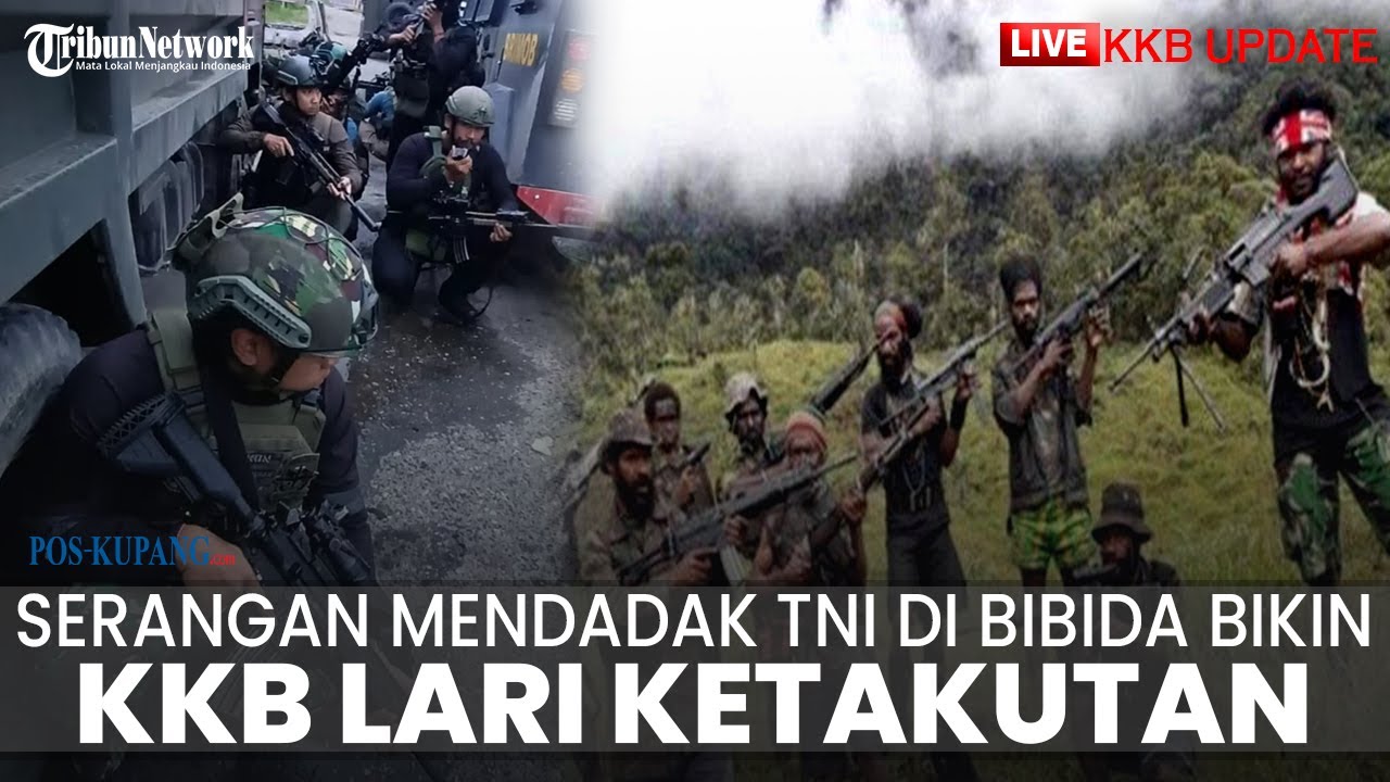 🔴LIVE KKB: Serangan Mendadak Aparat Gabungan TNI-Polri di Bibida Bikin KKB Papua Lari Ketakutan