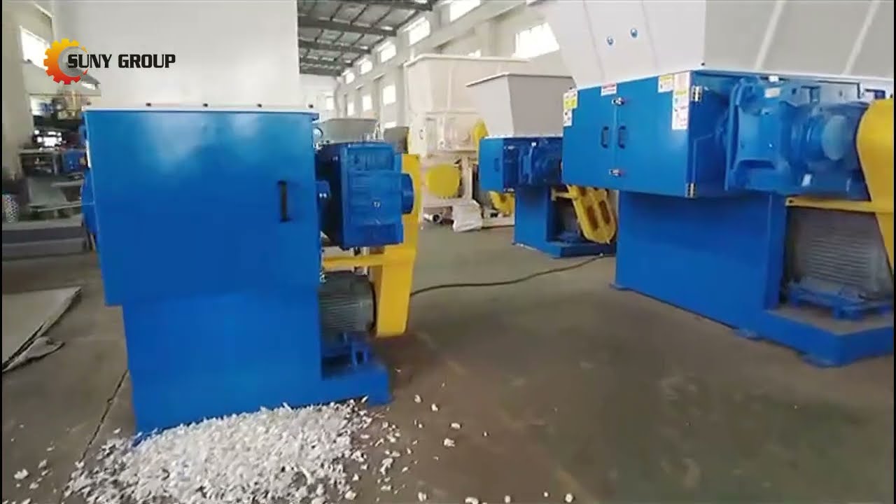 Single Shaft Shredder: Shredding HDPE Plastic (600 Model)
