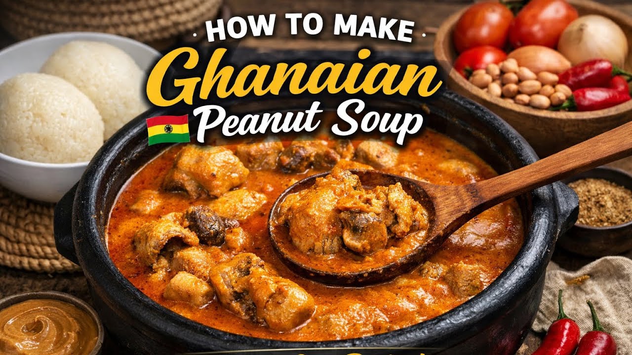 Ghanaian 🇬🇭Peanut Soup- Nkatenkwan