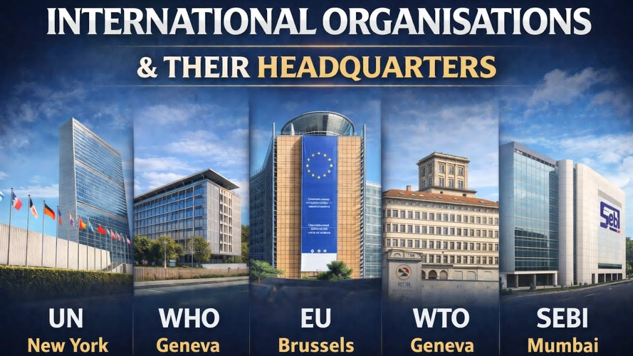 🌐 International Organisations and Their Headquarters 🏢