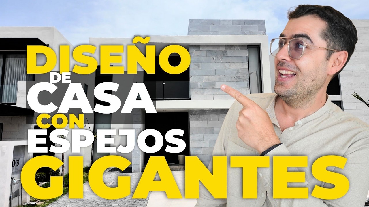 Diseño de CASA con ESPEJOS GIGANTES 🪞
