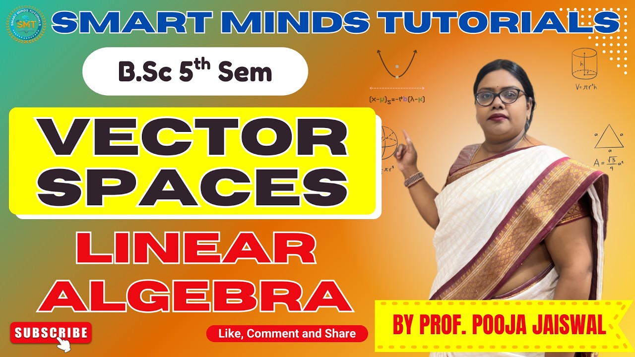 B.Sc 5th Sem Maths | Vector Space Full Chapter | Linear Algebra Important Concepts & Problems 🔥📘