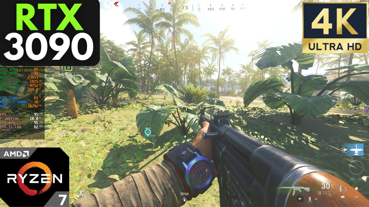 Call of Duty Warzone Pacific: RTX 3090 + Ryzen 7 5800X | 4K | Ultra Settings