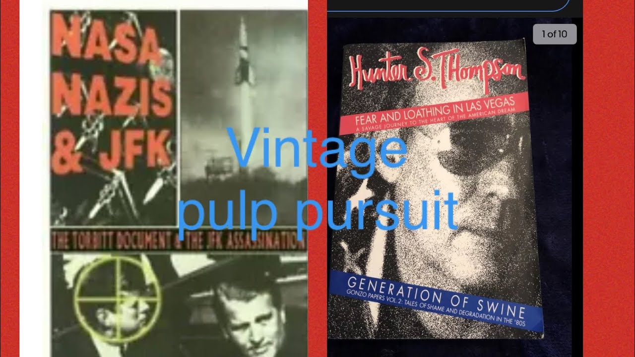 Conspiracy books found in Dark basement &mdash; Vintage pulp paperback pursuit  #1