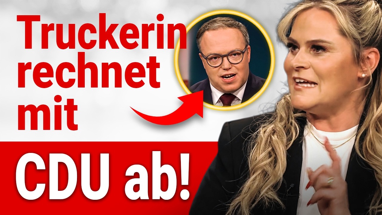 Hart aber fair: LKW-Fahrerin wischt mit CDU den Boden auf!