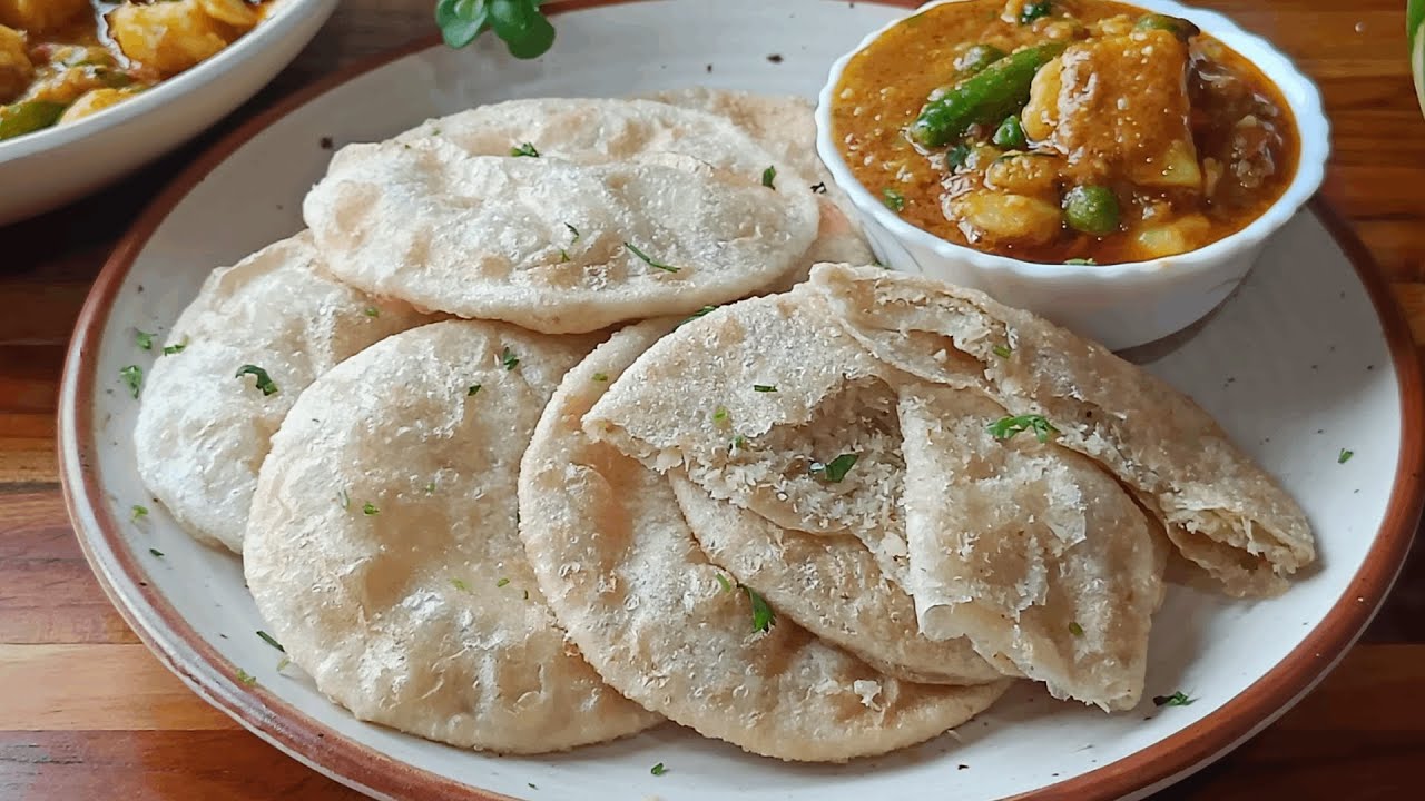 Traditional Bengali Coconut Kachori & Aloor Dum | Narkel Kachori with Aloor Dum | Durga Puja Special