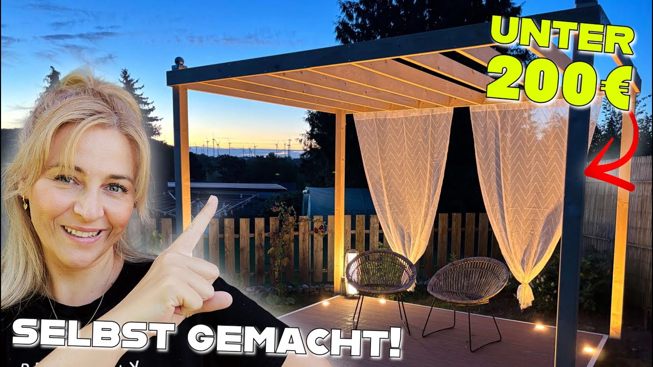 PERGOLA selber bauen unter 200€ 🤑 👉🏻 Anleitung für Einsteiger