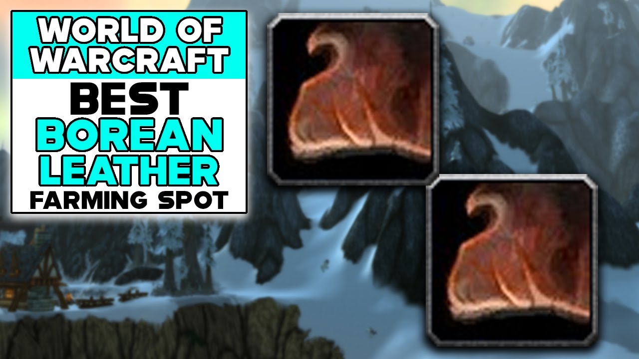 WORLD OF WARCRAFT BEST BOREAN LEATHER FARMING SPOT