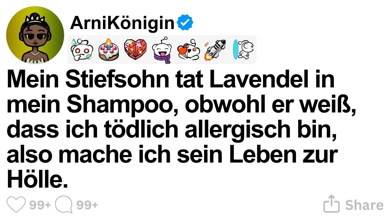[GANZE STORY] Mein Stiefsohn tat Lavendel in mein Shampoo trotz meiner tödlichen Allergie.