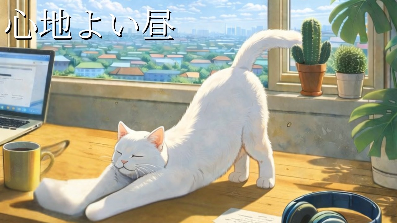 静かに集中出来るピアノBGM｜猫と集中時間の15分