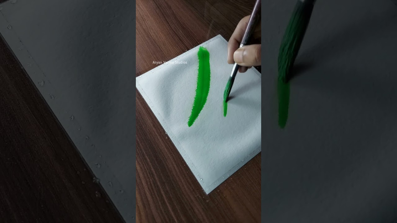 Poster color drawing tutorial : Aurora drawing 🌌 
