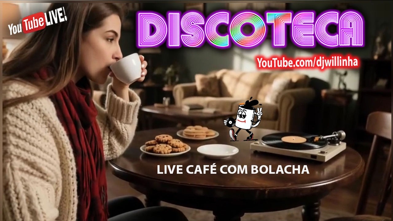#15032026 Live Café com Bolacha - recheada de música nas Aventuras Musicais da Discoteca no YouTube
