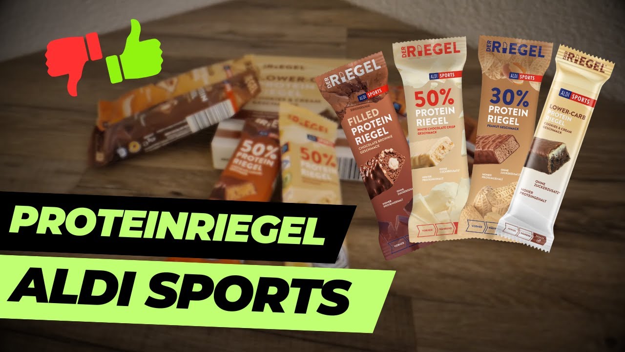 Aldi Sports Proteinriegel im Test💪 - Was k&ouml;nnen die Riegel vom Discounter?