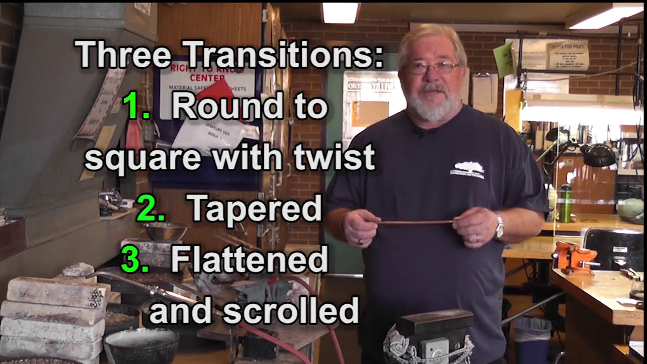 Hot-forging a copper bracelet