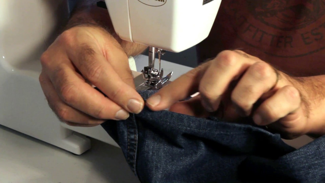 How to Hem Jeans  Tips on using an Entry Level Home Sewing Machine