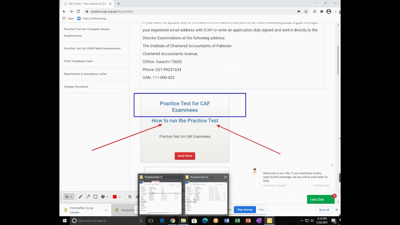 How to attempt ICAP online exam for spring 2021.