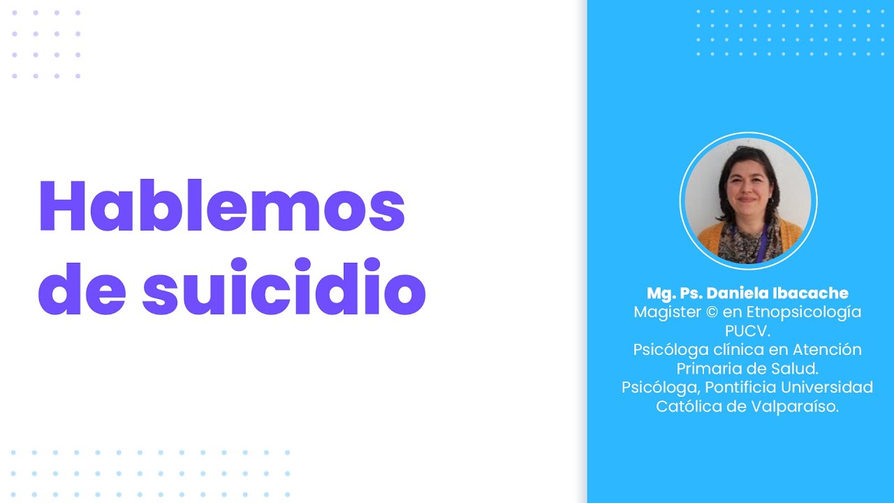 Hablemos de suicidio