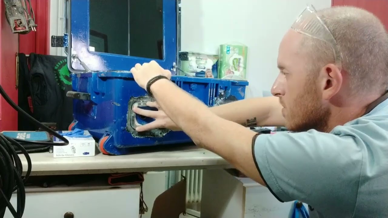 Glueing the I/O panel and prepping the side panel