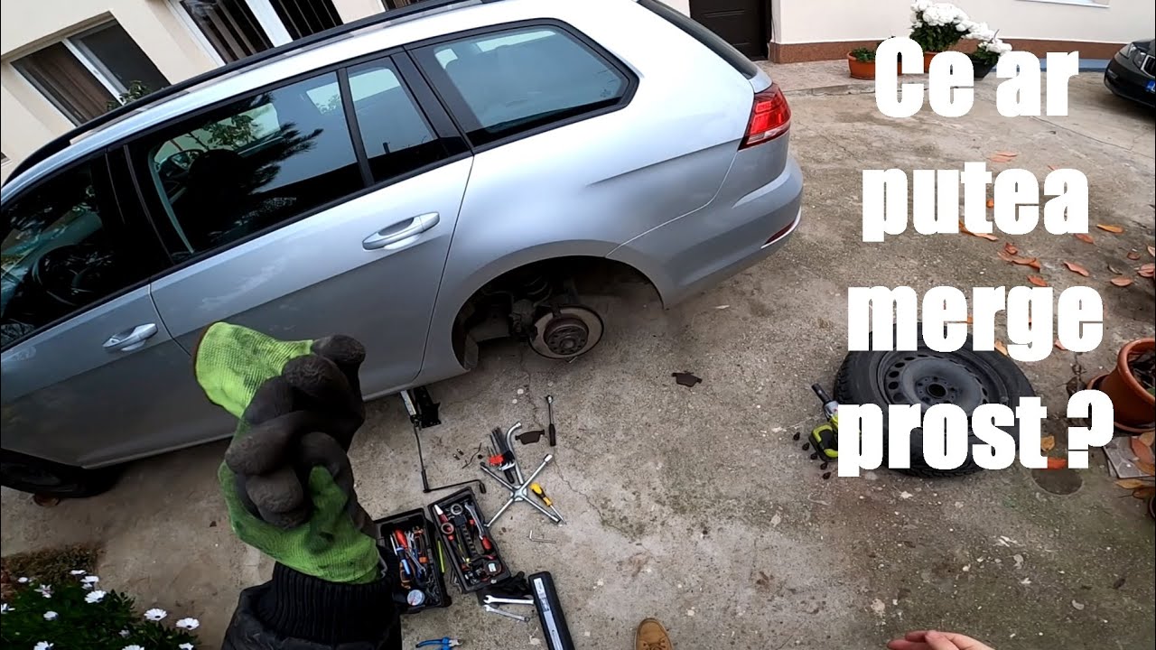 Vw Golf 7 | Schimb placute frana spate | Frana de mana electrica