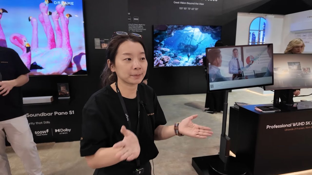 Мини-телевизор Dreame V3000 LED: 300 Гц, QLED квантовые точки, коэффициент отражения 1,8%, монито...