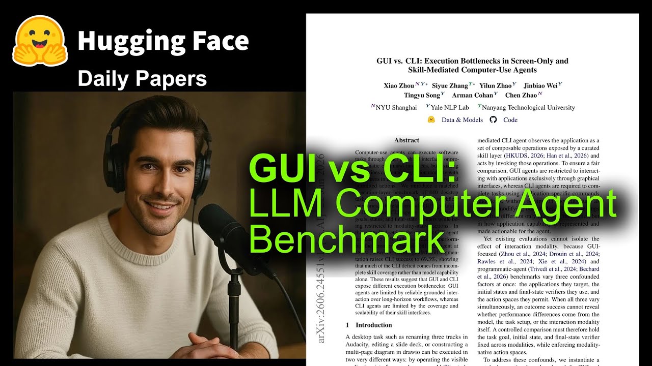 GUI vs CLI: LLM Computer Agent Benchmark