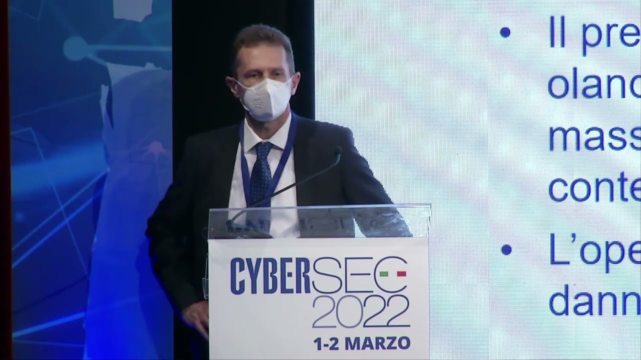 CyberSec2022. Videointervento del Ten.Col. Corrado Federici, Com. del Rep. Indagini Telematiche, ROS