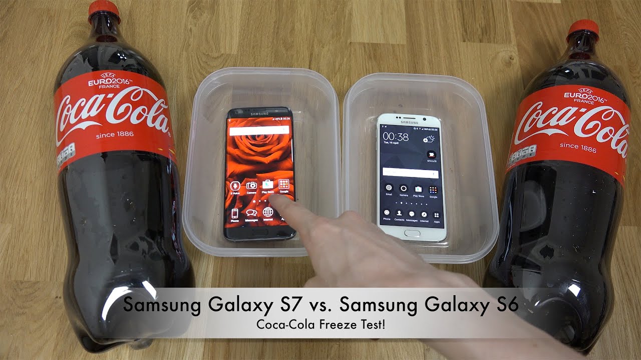 Samsung Galaxy S7 Edge vs. Samsung Galaxy S6 Coca-Cola Freeze Test 9 Hours! Will It Survive?!