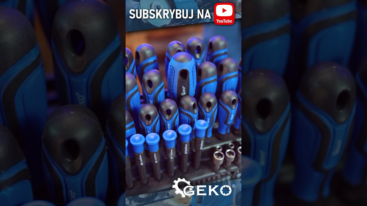 Zestaw wkrętaków, bitów, nasadek 122 elementów. GEKO  #warsztat #praca #poland #automobile #diy