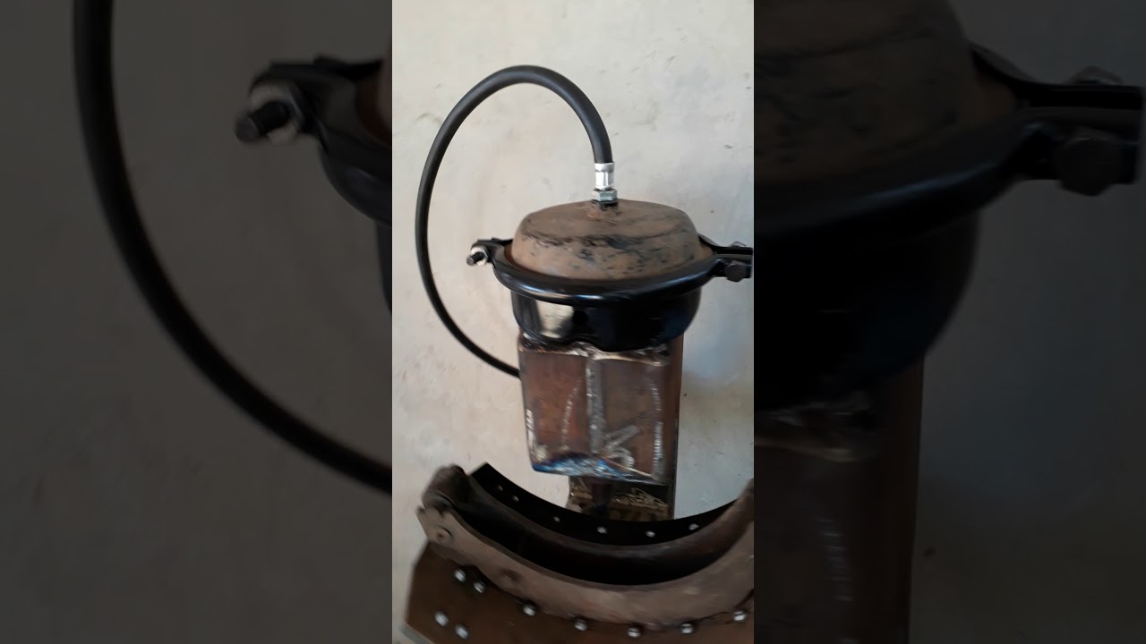Como fazer uma máquina de arrebitar lona freio caminhão.