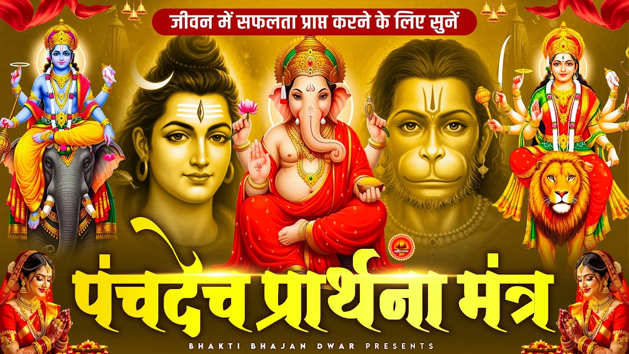 पंचदेव प्रार्थना मंत्र - जीवन में सफलता प्राप्त करने के लिए - पंचदेव प्रार्थना - Panchdev Prarthna