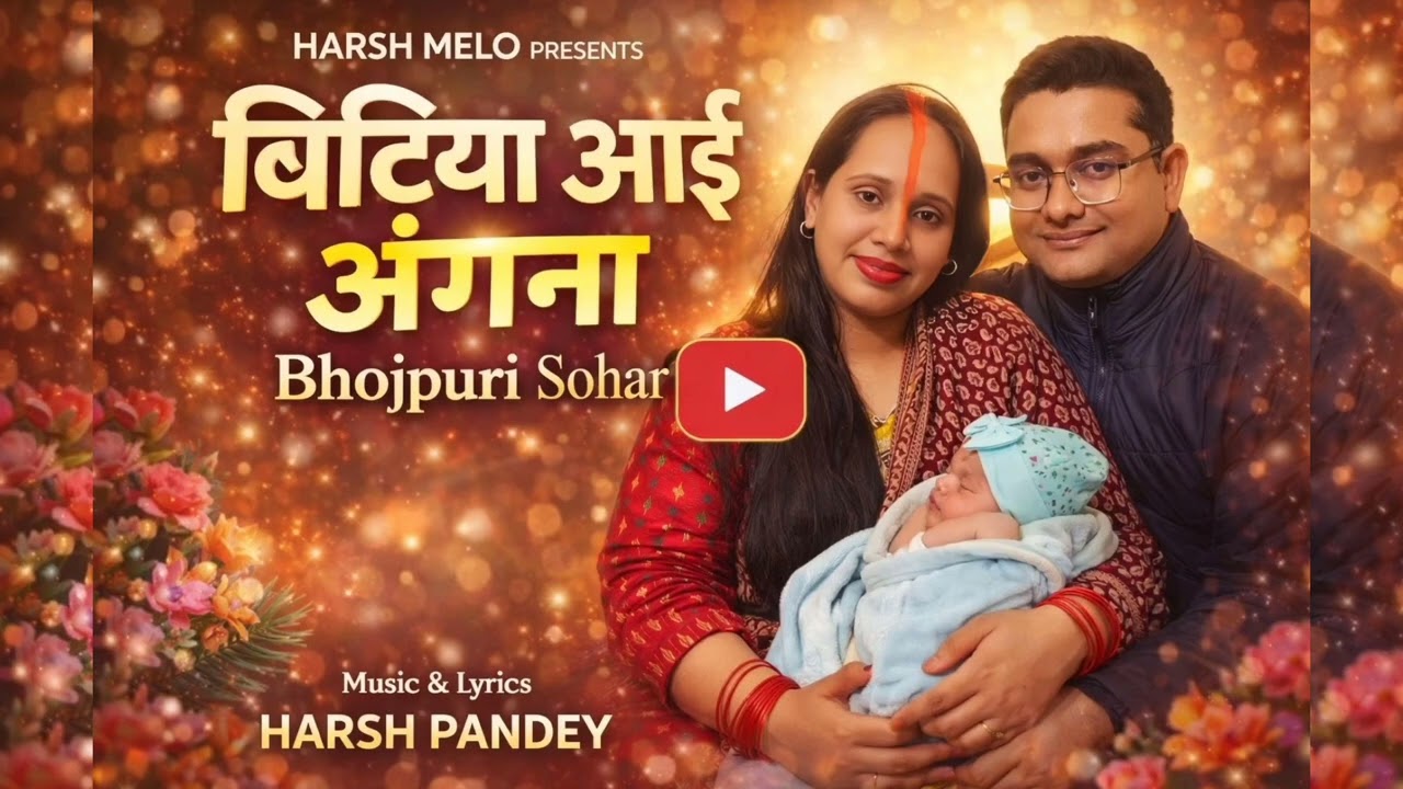 बिटिया आई अंगना | Bhojpuri Sohar Song | Beti Janm Sohar | Harsh Melo | Harsh Pandey 