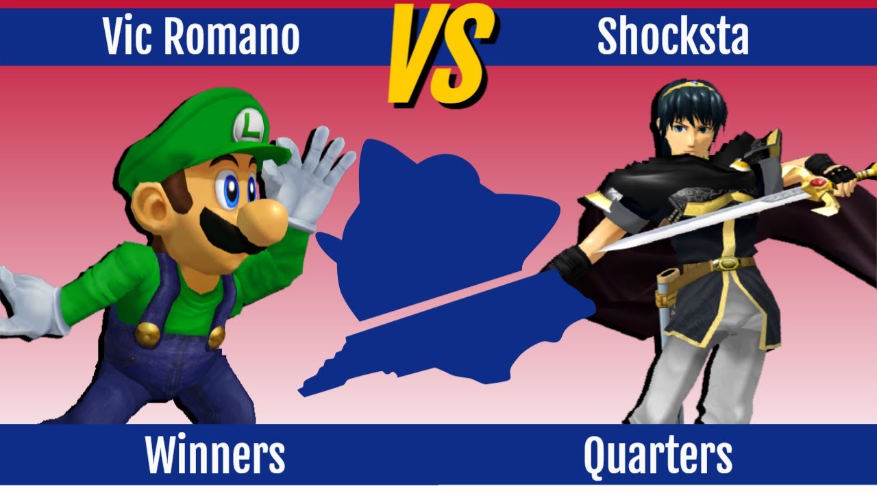 Vic Romano (Luigi) vs. Shocksta (Marth) - Top 16 - Arcadian 9