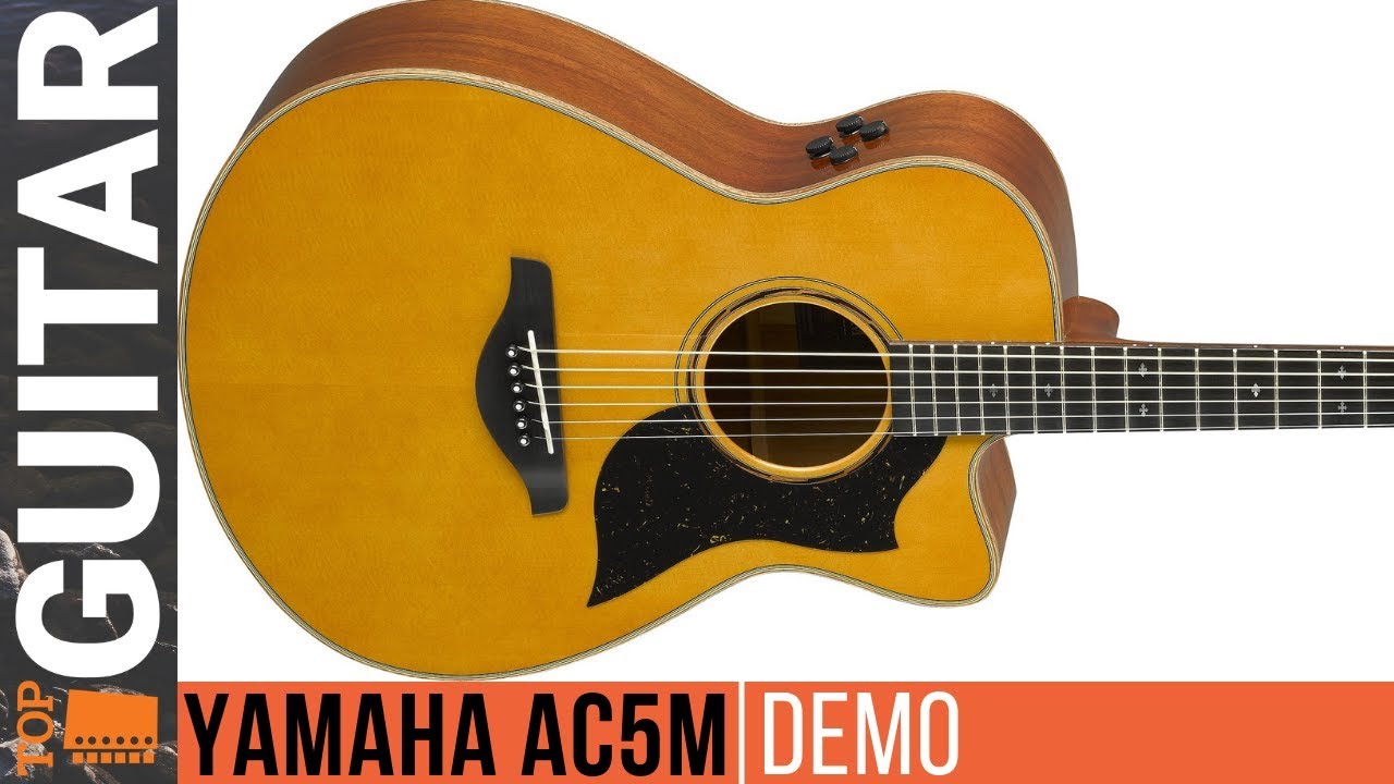 Yamaha AC5M A.R.E. Acoustic Electric Guitar | Demo Sound