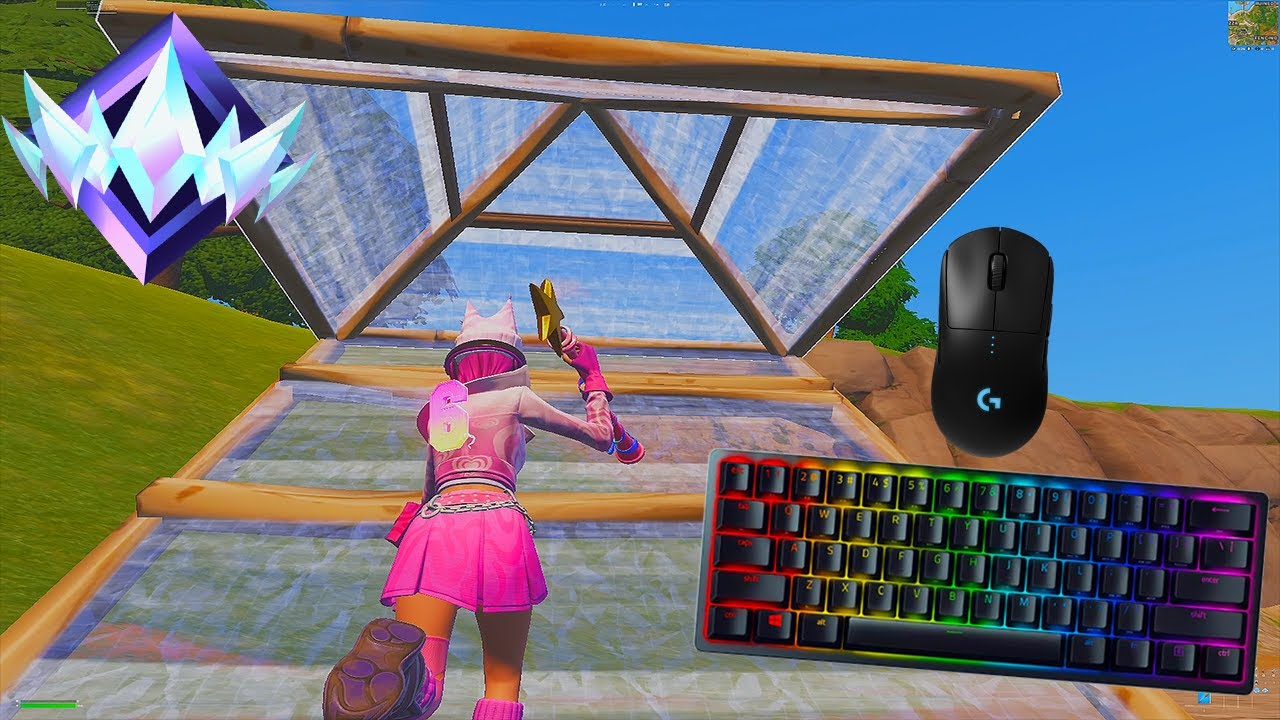 [ASMR 4K] Chapter 5 Ranked 🏆 Relaxing Keyboard Sounds Fortnite ⌨️💤