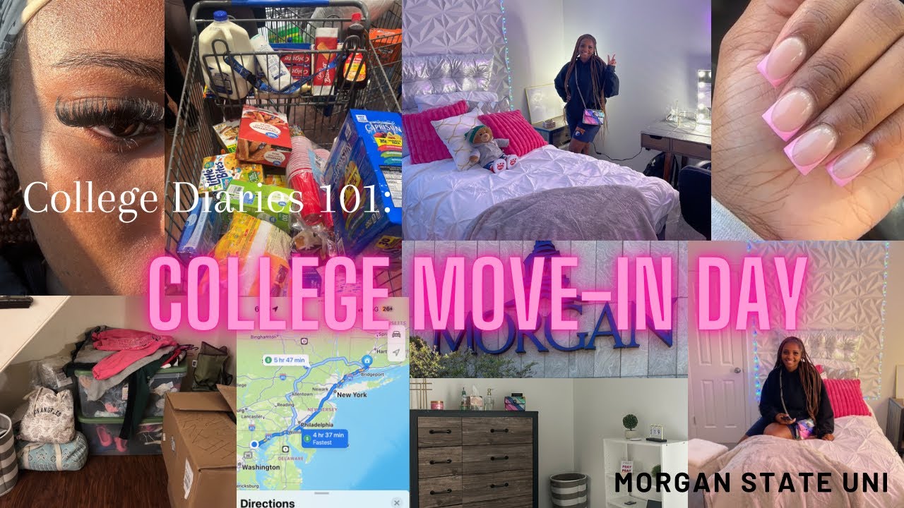 COLLEGE MOVE IN DAY (MORGAN STATE EDITION) || packing, hair, nails, dorm tour, mini grwm & more.