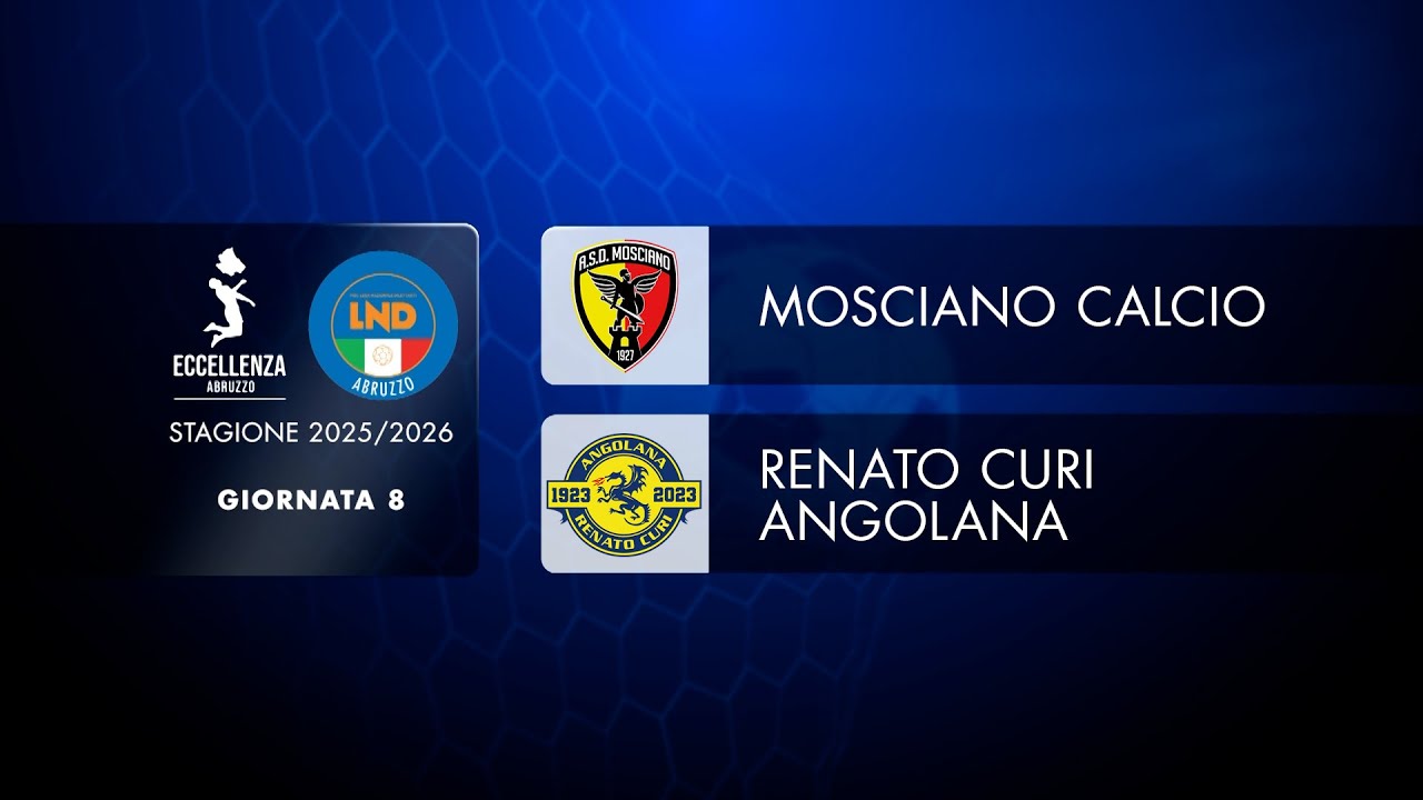 Eccellenza Abruzzo | 8° giornata: Mosciano - Renato Curi Angolana (1-1)