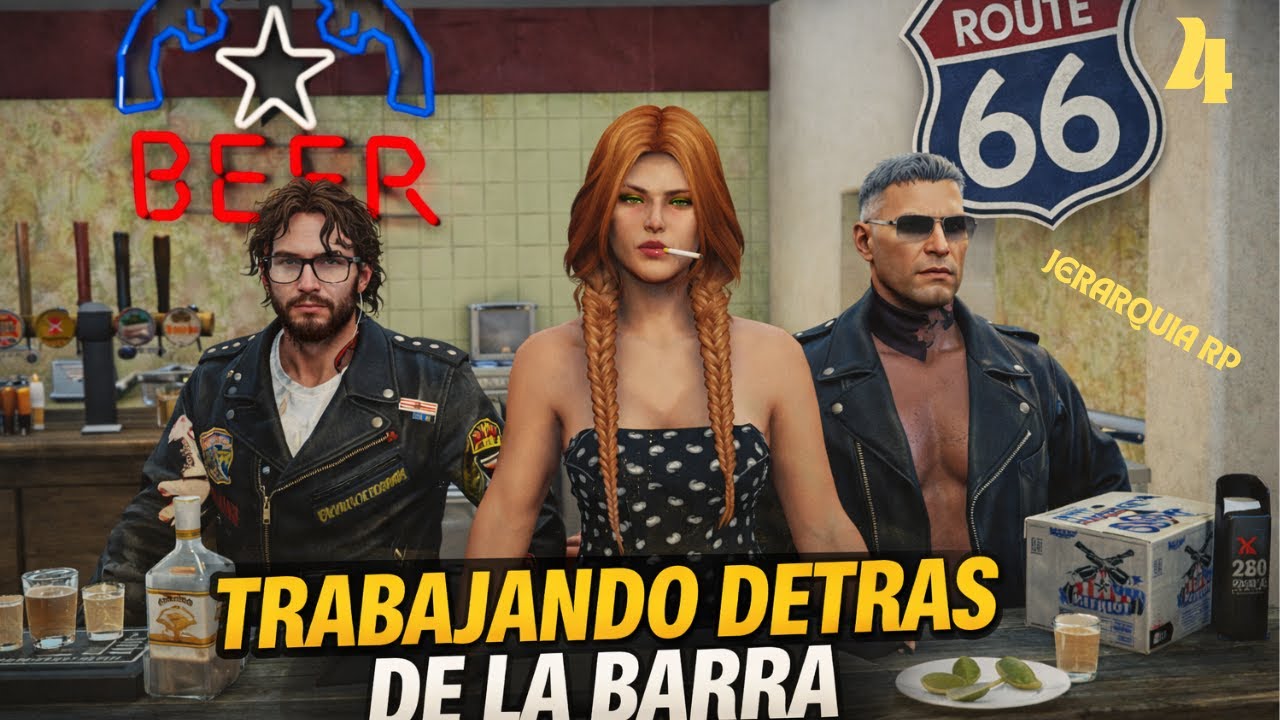 #4 Un Dia Más De Trabajo, Fiesta En El ROUTE 66 -GTA V RP-