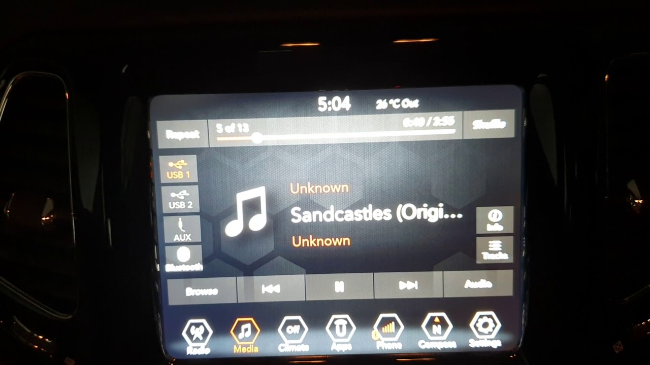Jeep compass limited plus Uconnect Music system sound quality