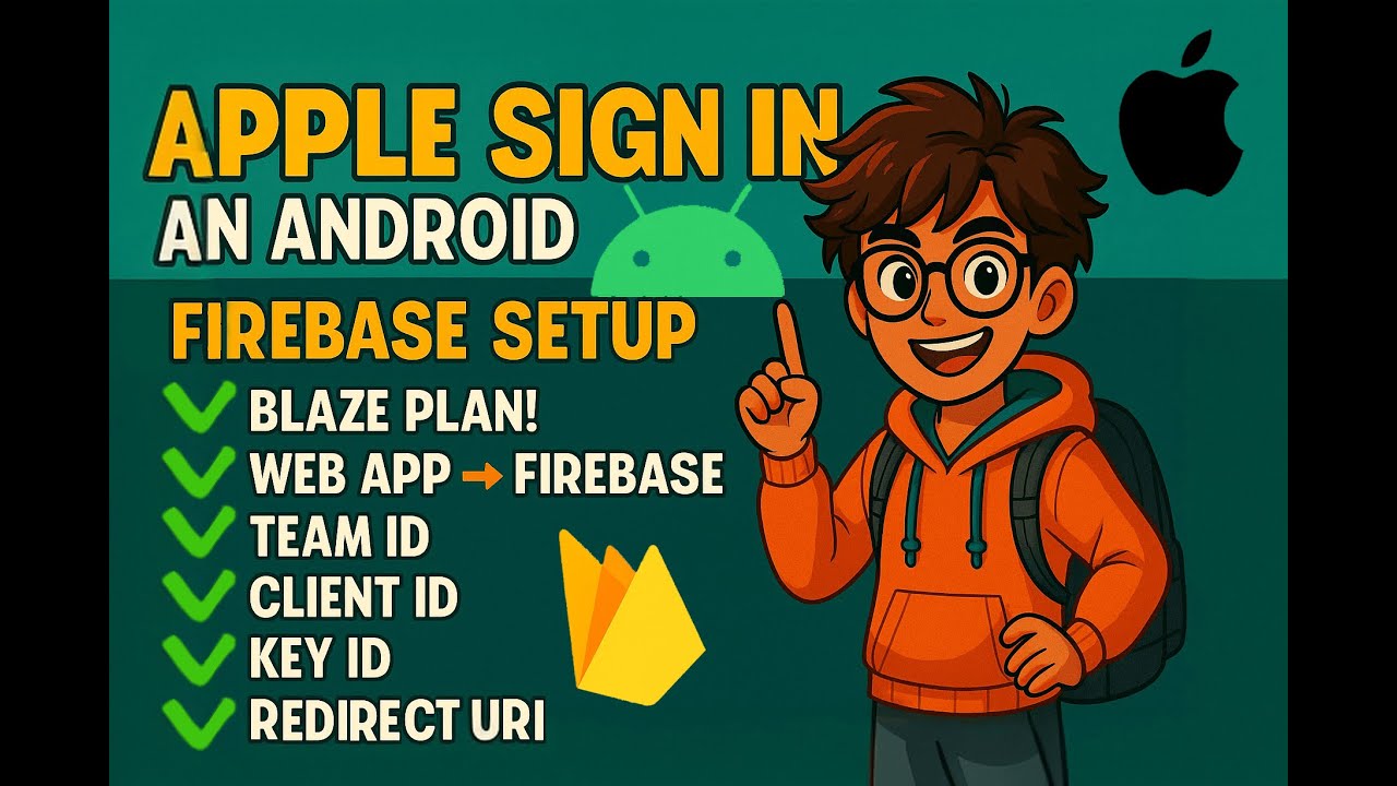 🎮 How to Set up Apple Sign-In 🍏 for Android 🤖 with Firebase🔥 (Episode 6)