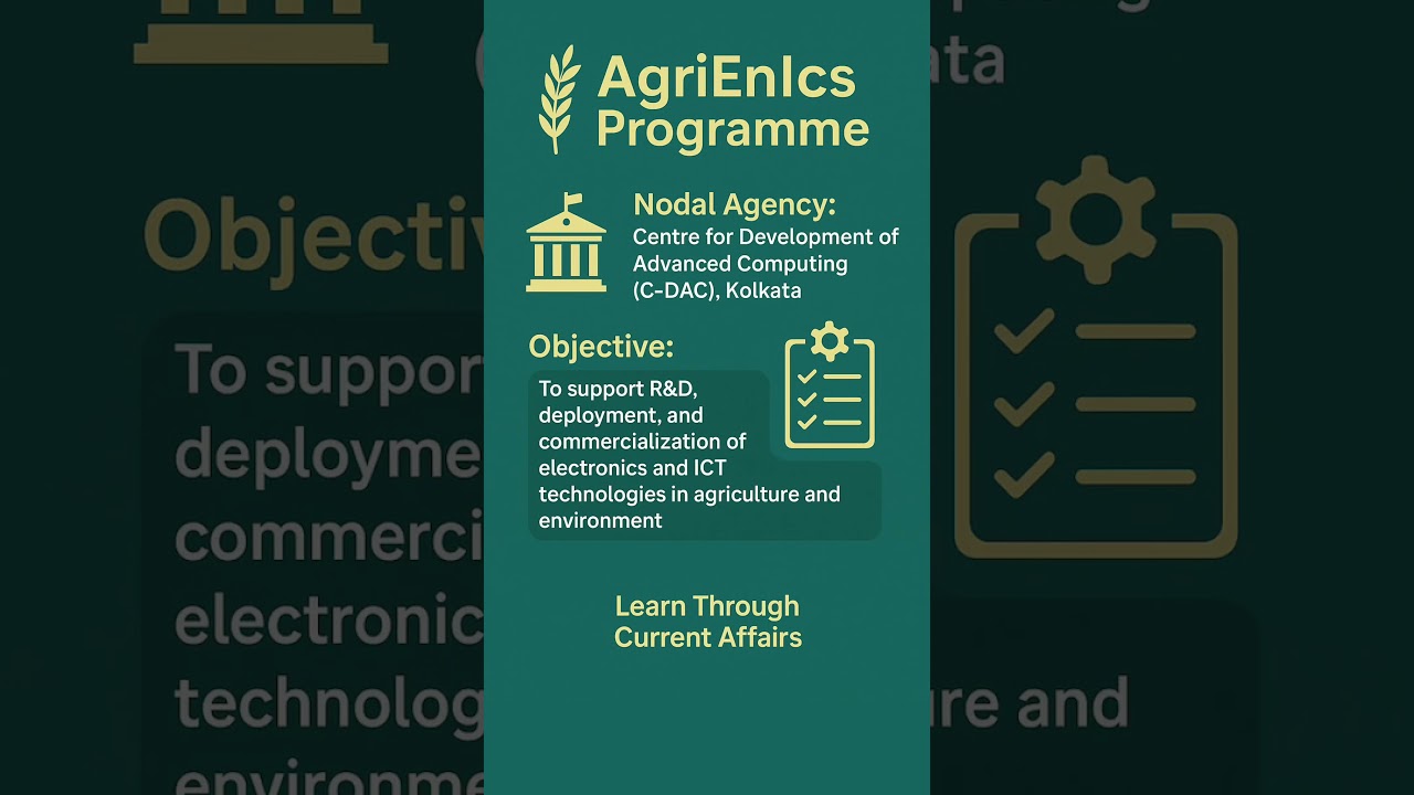 AgriEnIcs Programme Explained | Smart Farming & Environmental Tech Initiative 🌾💻 |