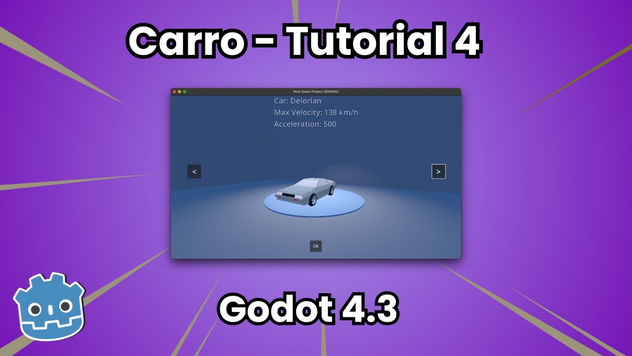 Carro 3D - Godot - Tutorial 4 - Seleção de carro