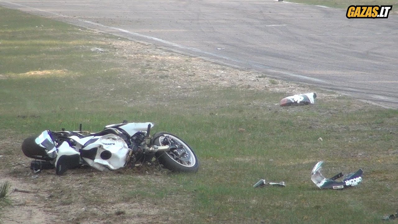 Zigmas Jaunzemnieks big crash in Nemuno Žiedas