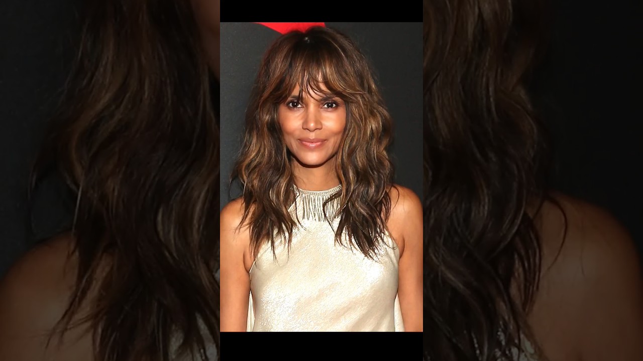 Gorgeous hairstyle of Halle berry 