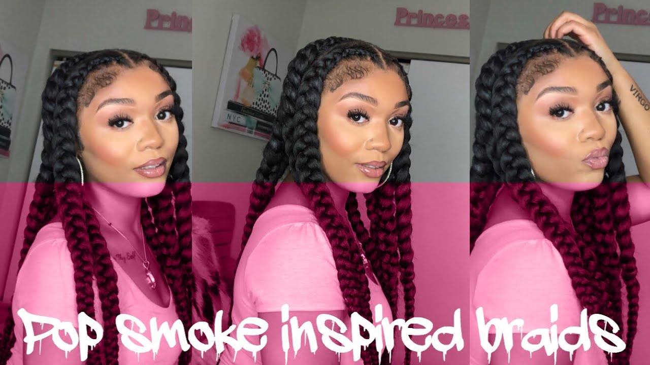 POP SMOKE WOO BRAIDS TUTORIAL 💫first attempt| Tajia Shamari