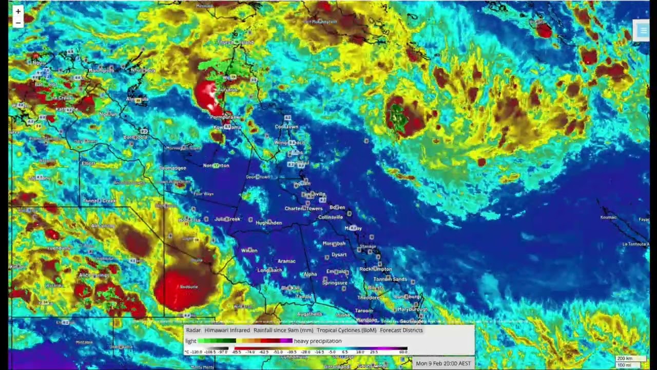 Тропический минимум 23U Коралловое море 10.02.2026