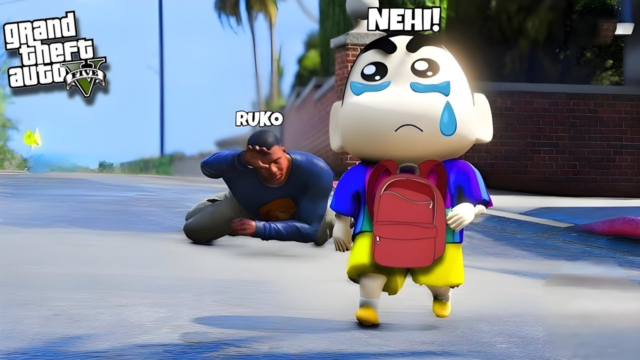 Синчан покинул Франклина и Нобиту и начал работать с новыми родителями в GTA 5