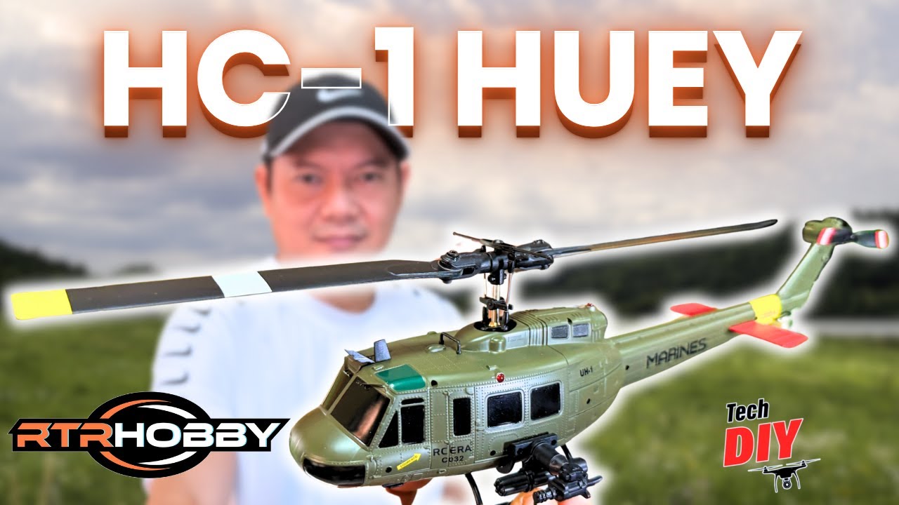RTR HOBBY HC-1 | 1:48 | HUEY HELICOPTER | #RTRHOBBY | UNBOXING | FLIGHT TEST