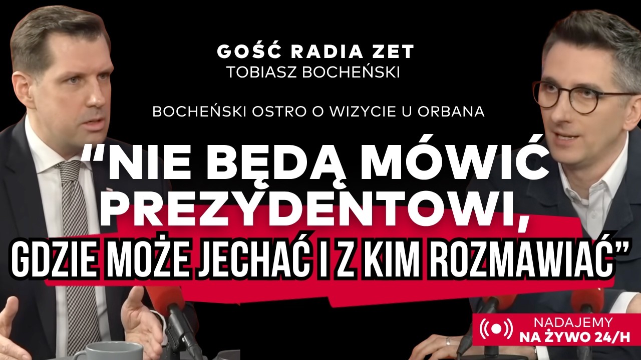 Kogo obchodzi rekomendacja Sikorskiego i Tuska? Bocheński ostro o wizycie Nawrockiego u Orbana.