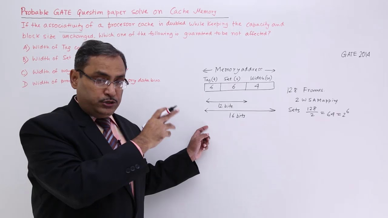 Cache Memory GATE Exercise 1